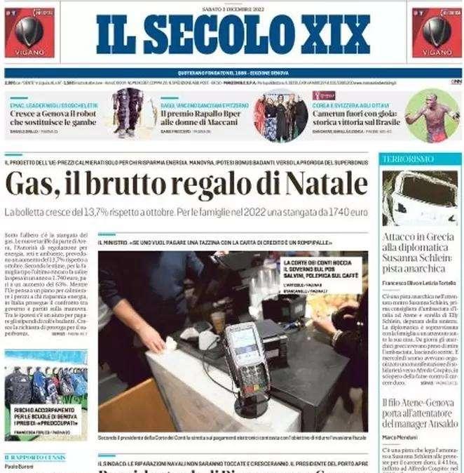 Il Secolo XIX: "L'Entella mette la Lucchese nel mirino"