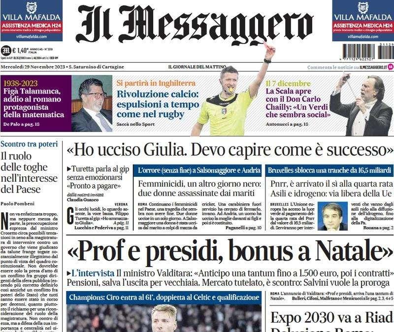 Il Messaggero: "Zeman fa fuori il Latina"