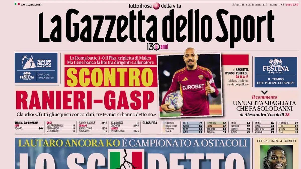 La Gazzetta dello Sport: "Il Lecco vince a casa Alcione. Oggi c'è il Brescia"