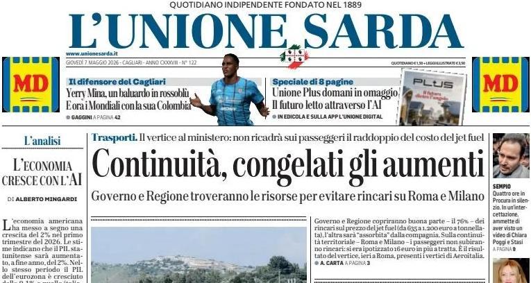 Il gigante rossoblù decisivo nella corsa salvezza. L'Unione Sarda: "Yerry Mina, un baluardo rossoblù. E ora i Mondiali con la sua Colombia"