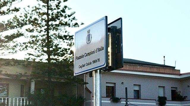 Sestu, inaugurato questo pomeriggio il nuovo Piazzale Campioni d'Italia Cagliari 1969/70