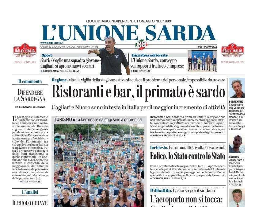 L'Unione Sarda - Sarri chiama, il Cagliari può rispondere