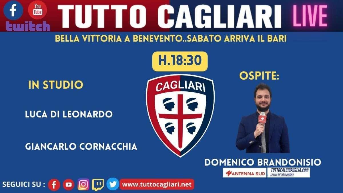 LIVE TC - Parliamo di Cagliari-Bari con il collega Domenico Brandonisio