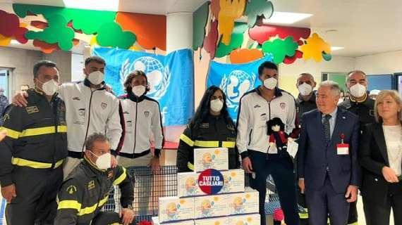 Cagliari insieme ad UNICEF per la consegna dei regali sospesi, Augello: "In queste giornate e iniziative è importante dare un messaggio di speranza"