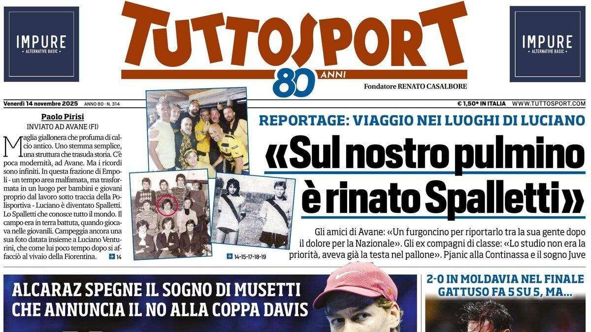2-0 in Moldavia nel finale. Apertura Tuttosport: "Italia, non è una vittoria da Mondiale"