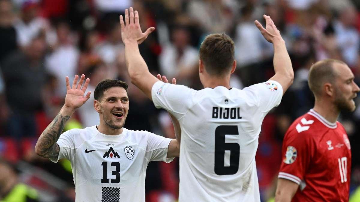 Euro 2024: tra Slovenia e Danimarca termina 1-1. Al vantaggio di Eriksen risponde Janza