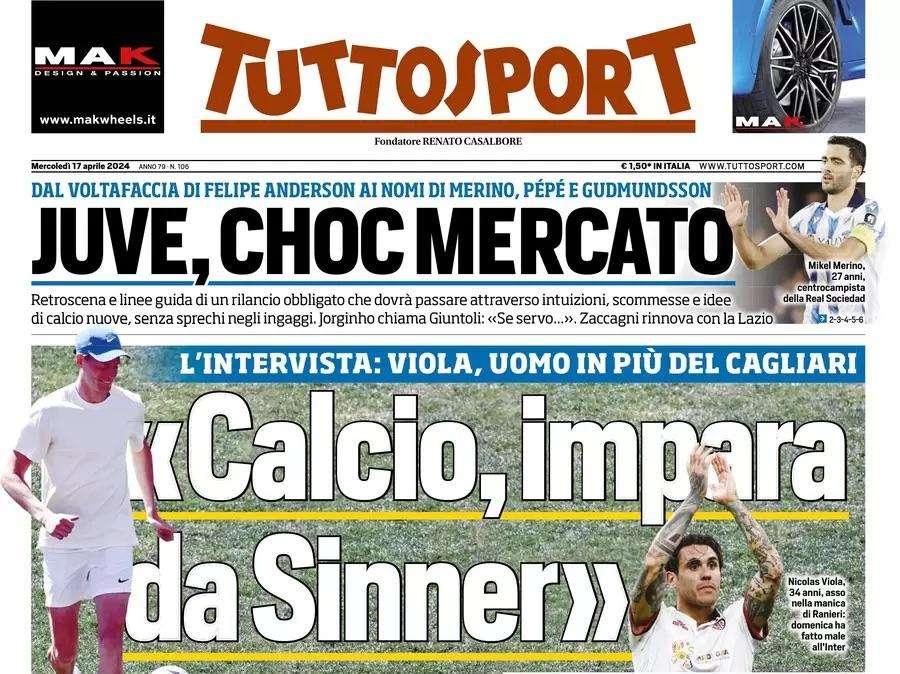Tuttosport - Viola: "Calcio, impara da Sinner"