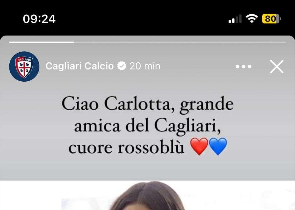 Addio alla giornalista Carlotta Dessì. Il cordoglio del Cagliari Calcio: "Grande amica, cuore rossoblù"