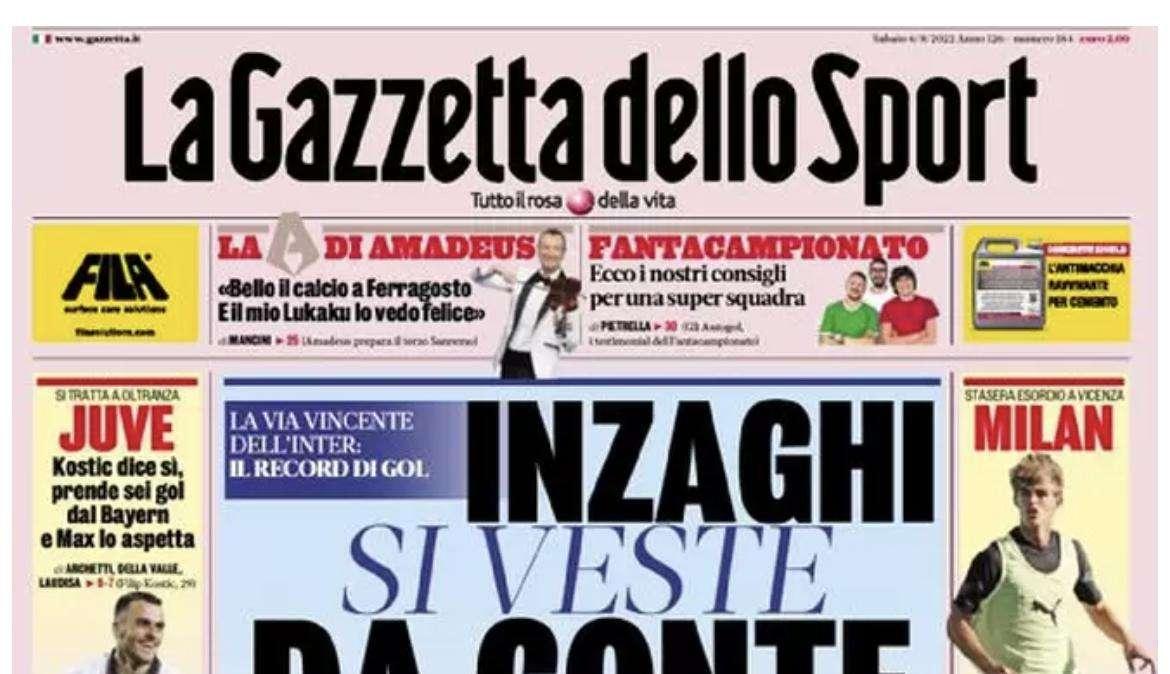 Gazzetta - Inzaghi si veste da Conte