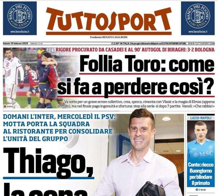 Tuttosport - Thiago, la cena di famiglia