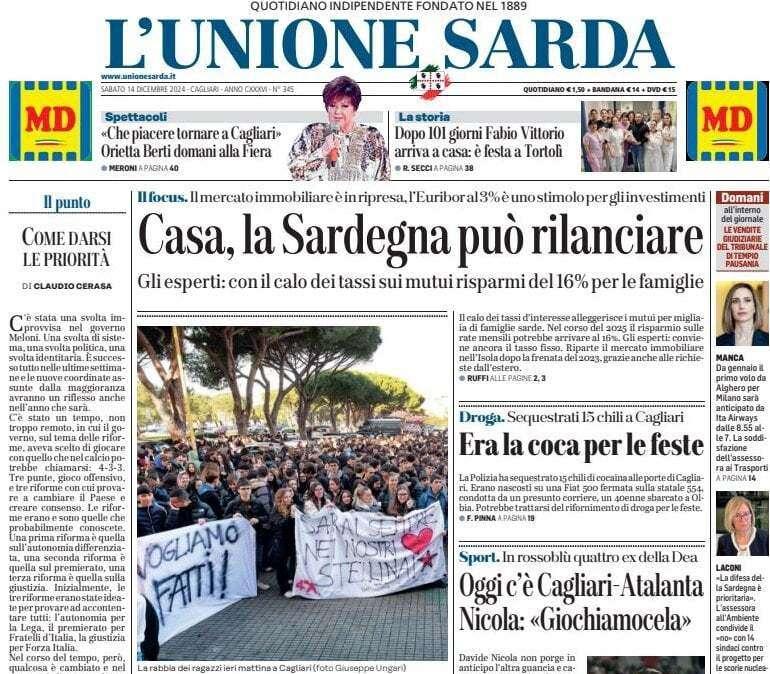 L'Unione Sarda - L'Atalanta fa paura, ma il Cagliari oggi crede nell'impresa