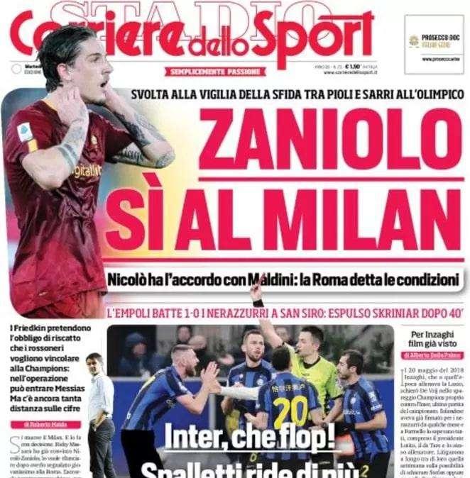 Corsport - Zaniolo sì al Milan