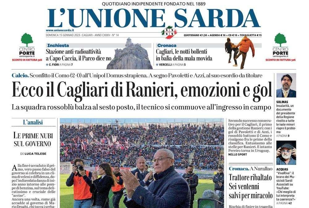 L'Unione Sarda - Ecco il Cagliari di Ranieri, emozioni e gol