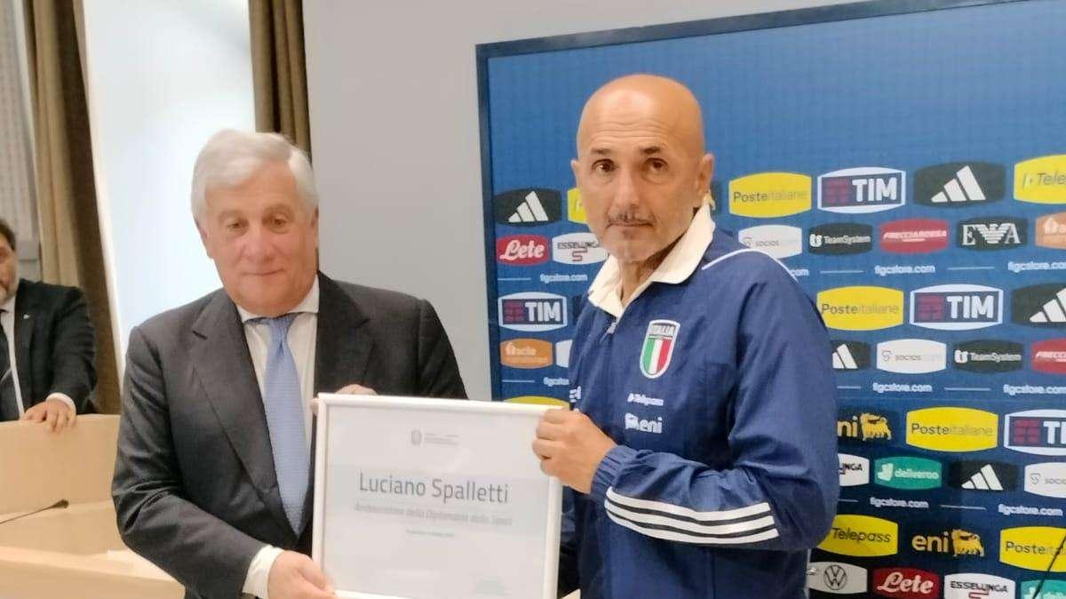 Il Ministro Tajani: "Nominato Spalletti ambasciatore dello sport dell'Italia nel mondo"