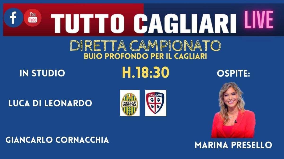 LIVE TC - Marina Presello ospite della redazione di TuttoCagliari.net. Seguite la diretta (VIDEO)