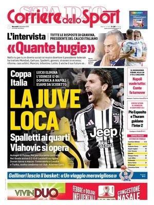 Spalletti ai quarti, Vlahovic si opera. Corsport: "La Juve Loca"
