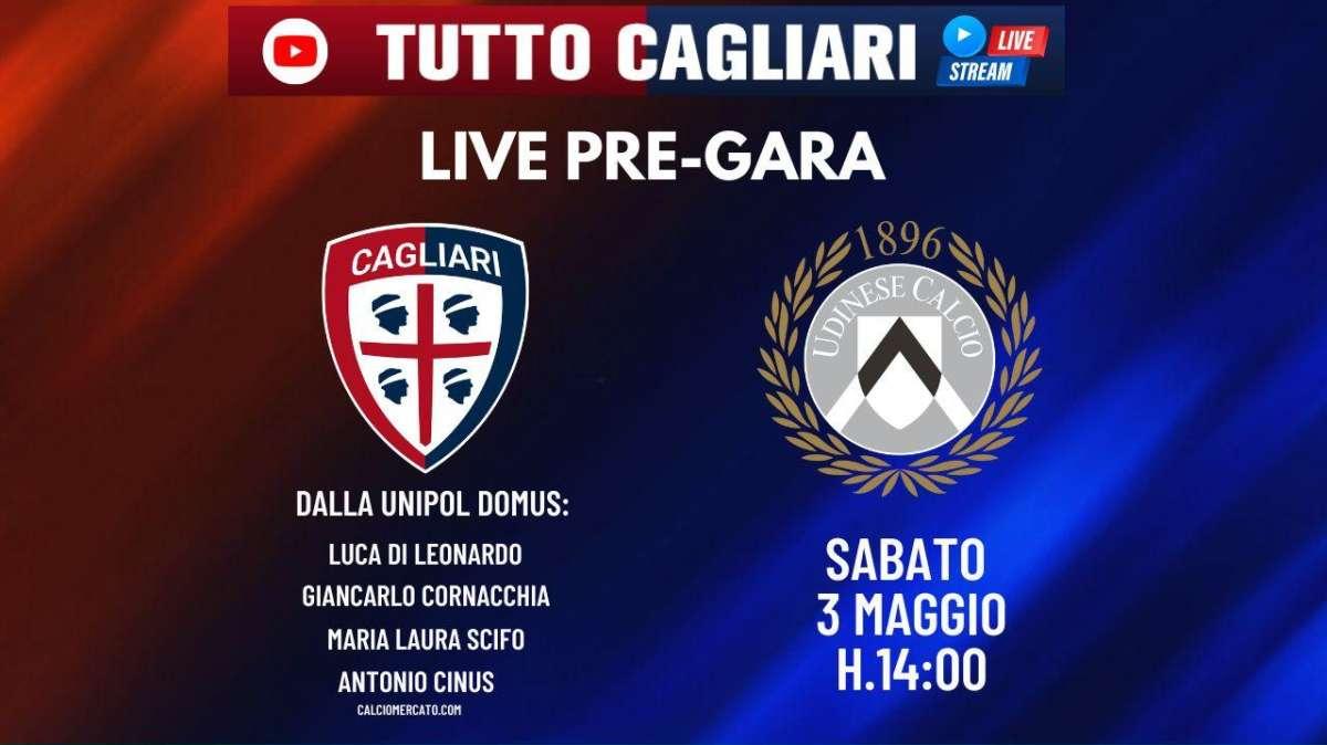 TuttoCagliari Live - Dalle 14:00  pre  Cagliari-Udinese dalla Unipol Domus