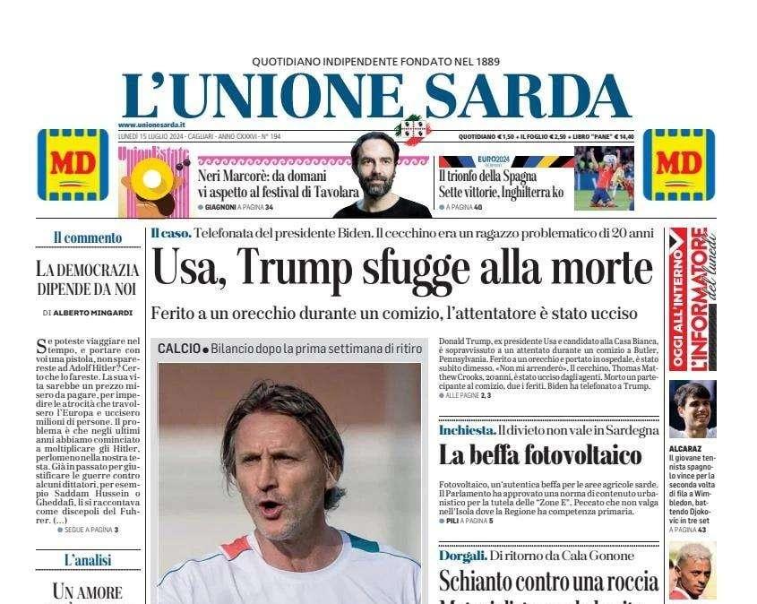 L'Unione Sarda - Sta nascendo il Cagliari di Nicola
