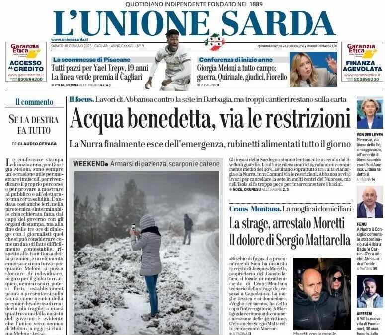 La bella favola dello "spacca partite". L'Unione Sarda: "Tutti pazzi per Yael Trepy, 19 anni. La linea verde premia il Cagliari"