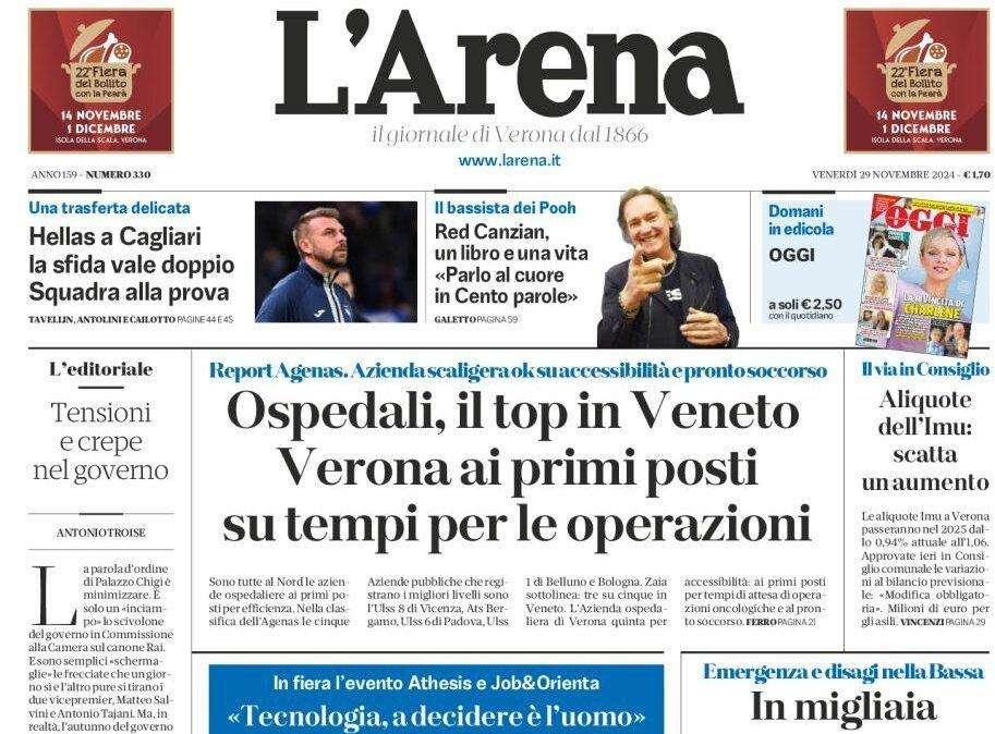 L'Arena - Hellas a Cagliari, la sfida vale doppio. Squadra alla prova
