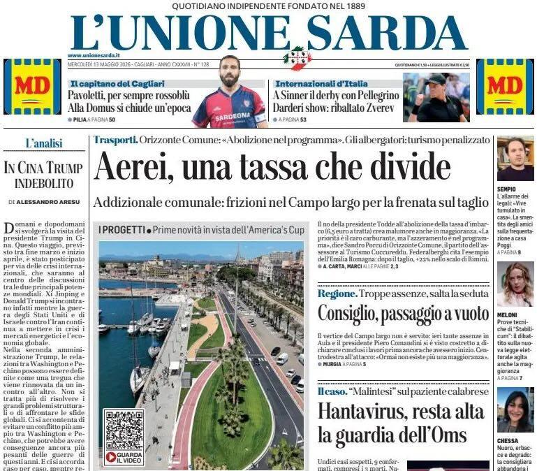L'ultima del Capitano davanti ai suoi tifosi. L'Unione Sarda: "Pavoletti per sempre rossoblù. Alla Domus si chiude un'epoca"