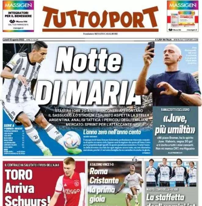 Tuttosport - Notte Di Maria