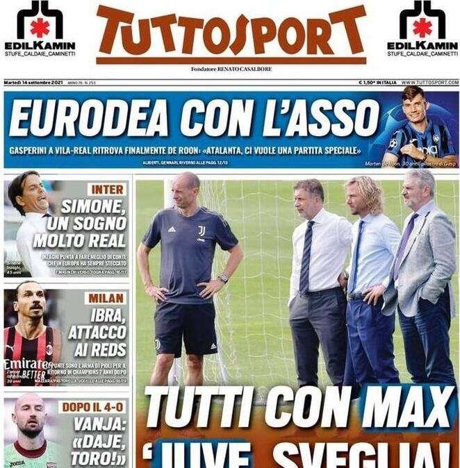 Tuttosport - Tutti con Max