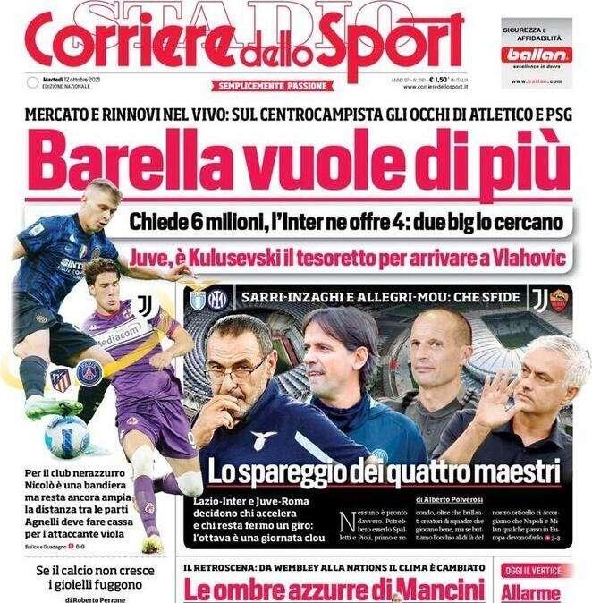 Corsport - Barella vuole di più