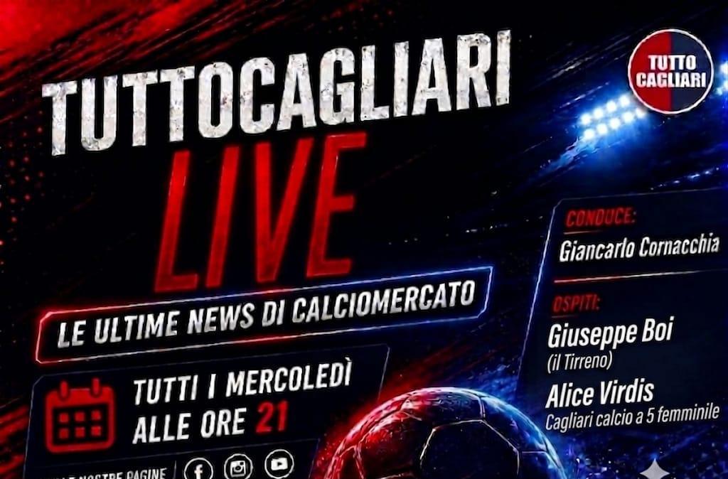 TuttoCagliari Live, stasera puntata speciale con Giuseppe Boi e Alice Virdis