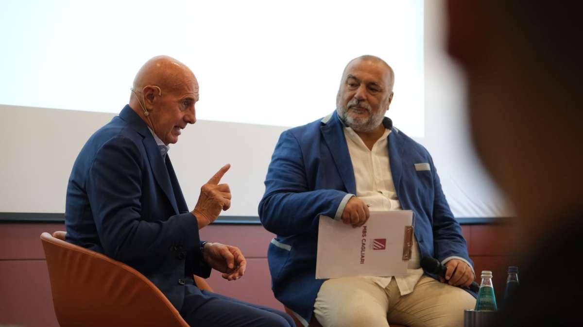 Arrigo Sacchi a Cagliari per parlare con gli imprenditori della scuola di management di Mab & Co