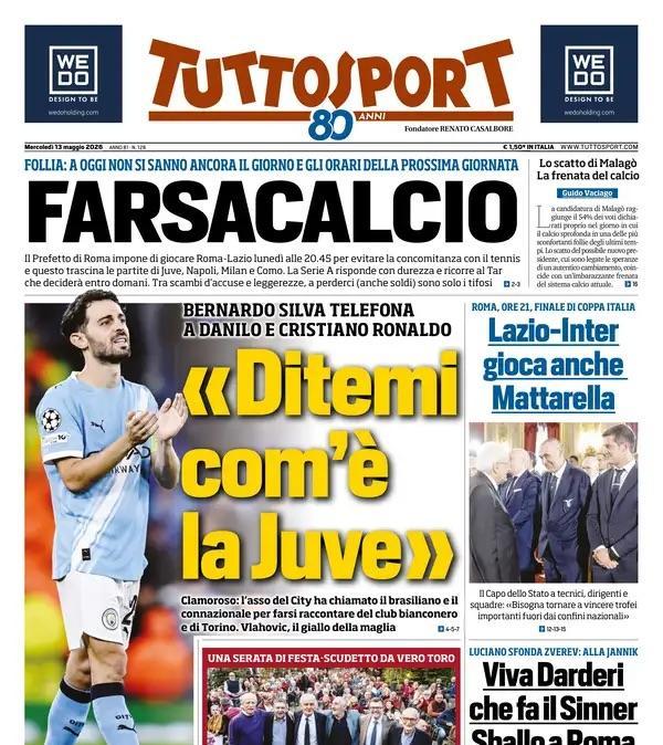 Bernardo Silva telefona a Danilo e Cristiano Ronaldo. Tuttosport: "«Ditemi com’è la Juve»"