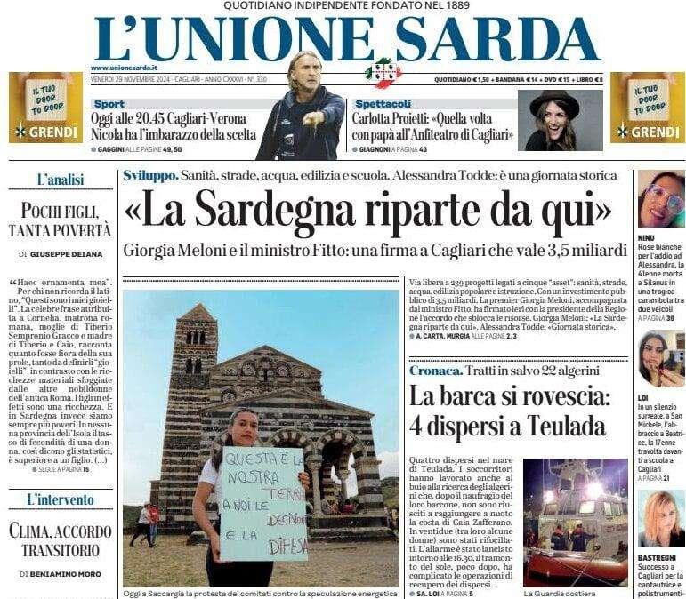 L'Unione Sarda - Tutto molto bello. Ora al Cagliari però serve una vittoria