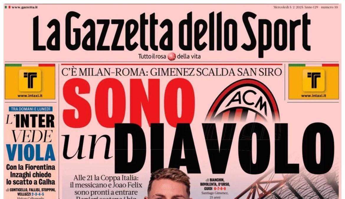 Gazzetta - Sono un Diavolo