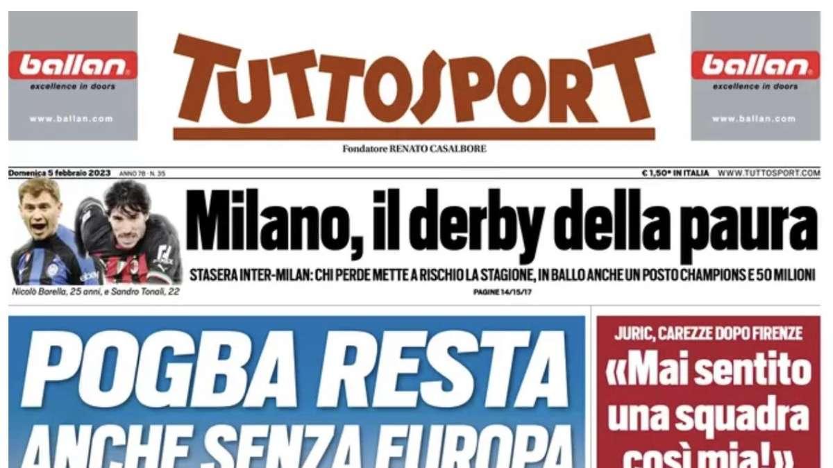 Tuttosport - Pogba resta anche senza Europa