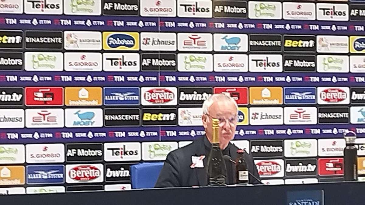 Il tecnico Ranieri in sala stampa:" Sono contento della reazione della squadra. Bravi Sulemana, Oristanio e Prati”
