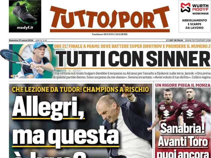 Tuttosport - Allegri, ma questa è Juve?