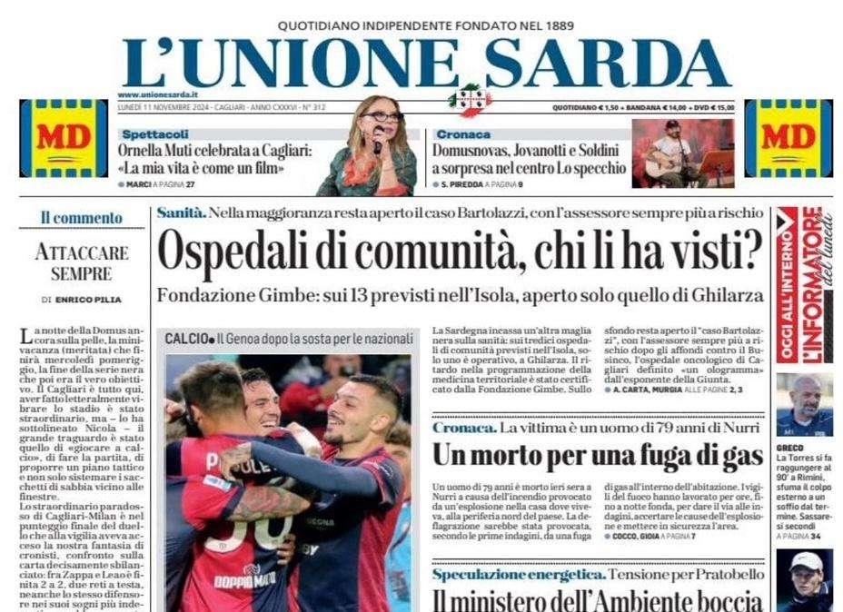 L'Unione Sarda - Cagliari, ok così: la testa e il cuore fino all'ultimo