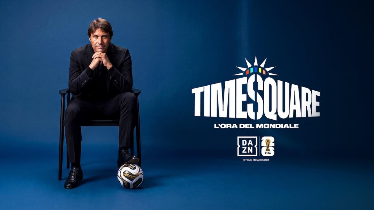 DAZN, Antonio Conte ospite esclusivo di Times Square per la finale del Mondiale