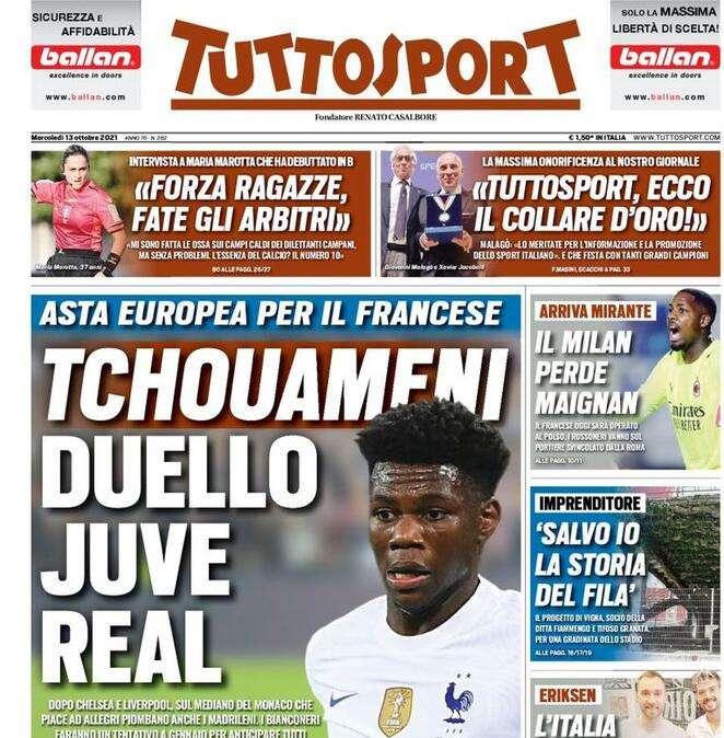 Tuttosport - Tchouameni, duello Juve-Real