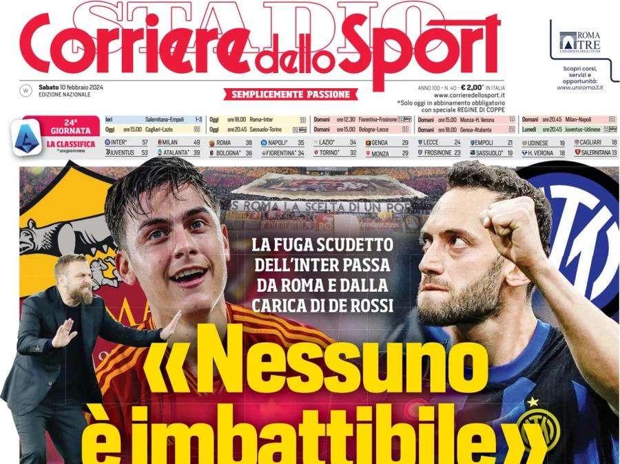 Corsport - De Rossi "Nessuno è imbattibile". Ranieri-Sarri, dentro o fuori