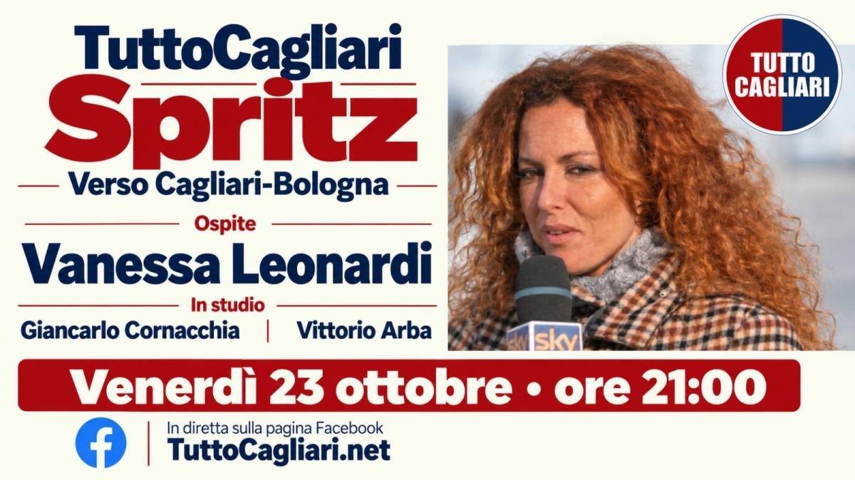 TuttoCagliari Spritz, oggi ospite Vanessa Leonardi: appuntamento alle 21