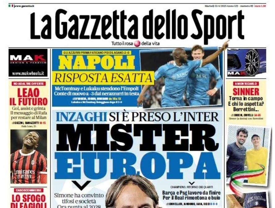 Gazzetta - Mister Europa
