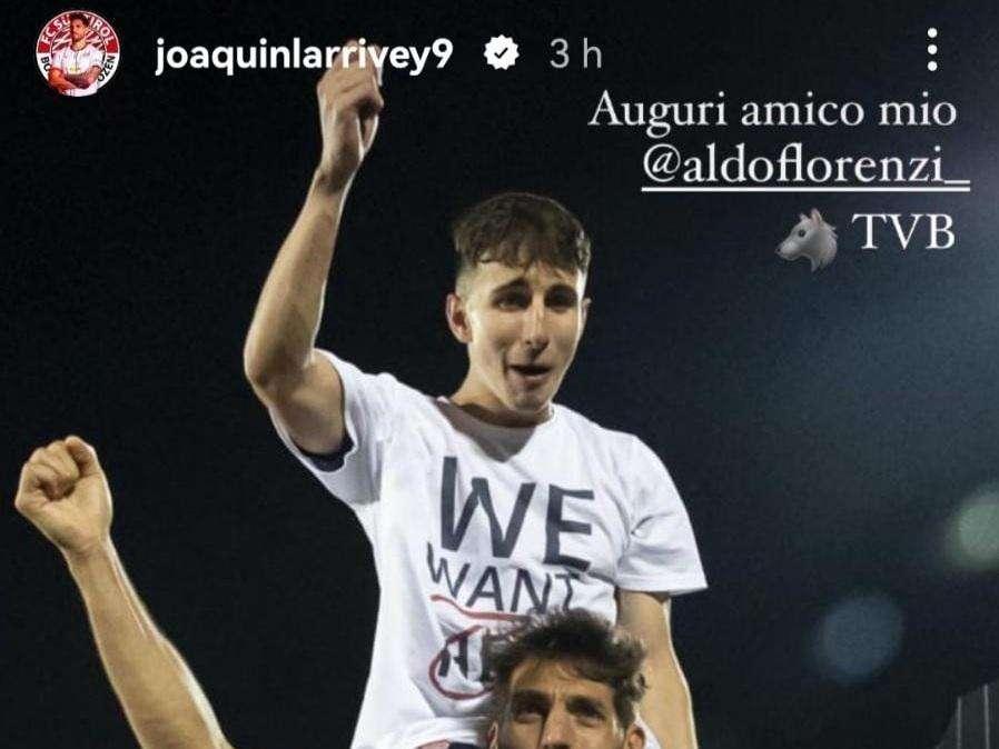 Larrivey e gli auguri al sardo Florenzi: "Auguri amico mio!"