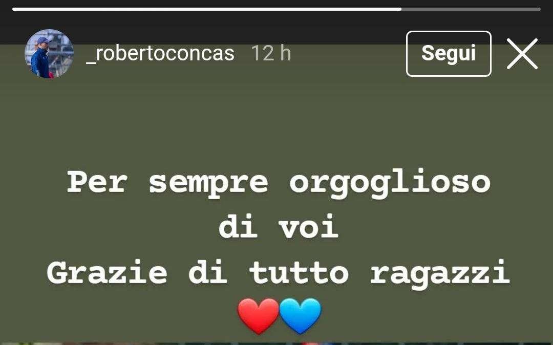 Concas celebra i ragazzi della Primavera: "Per sempre orgoglioso di voi" (FOTO)
