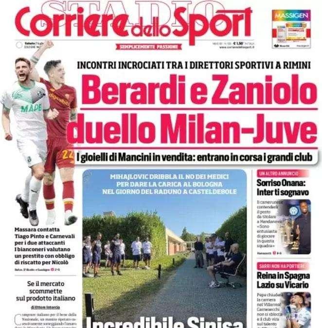 Corsport -  Berardi-Zaniolo, duello Milan-Juve