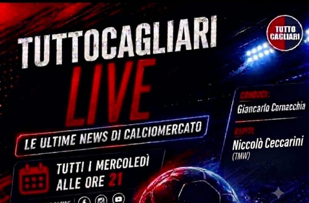 TuttoCagliari Live: l'ospite di domani sarà Niccolò Ceccarini