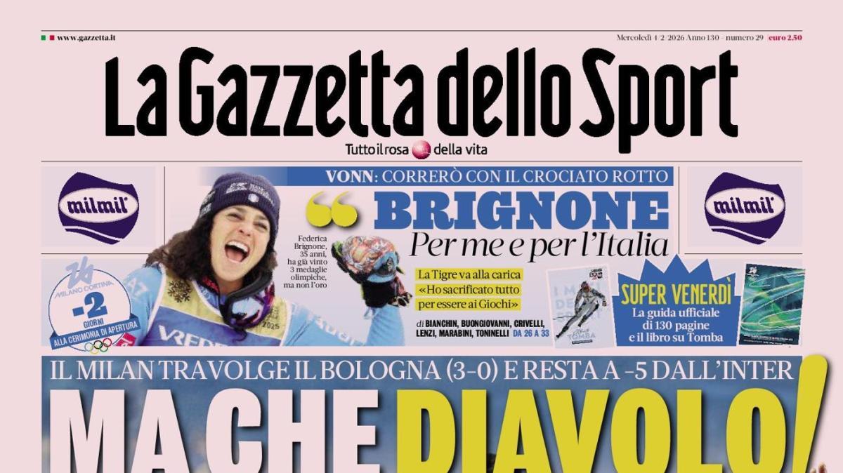 Il Milan travolge il Bologna. Gazzetta: "Ma che Diavolo!"