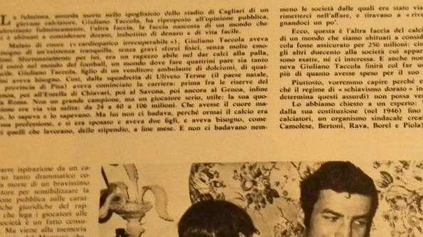 Roma-Cagliari: lo speaker omaggia la memoria di Giuliano Taccola