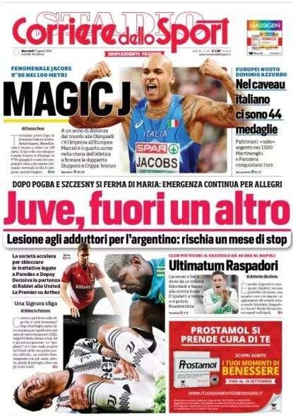 Corsport - Juve, fuori un altro