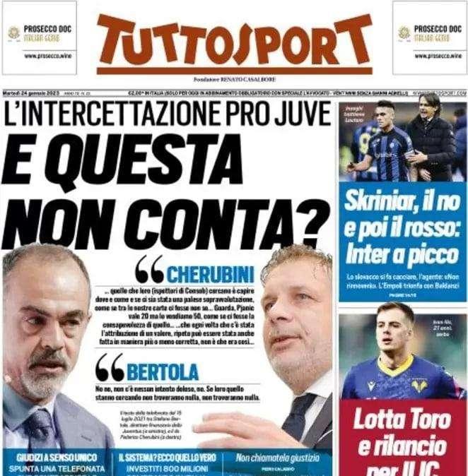 Tuttosport - E questa non conta? L'intercettazione pro Juve